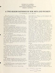 Cover of: A two-room bathhouse for men and women | L. W. Neubauer