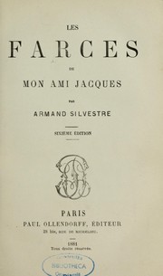 Cover of: Les farces de mon ami Jacques