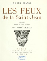 Cover of: Les feux de la Saint-Jean