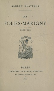 Cover of: Les folies-marigny: prologue