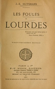 Cover of: Les foules de Lourdes by Joris-Karl Huysmans