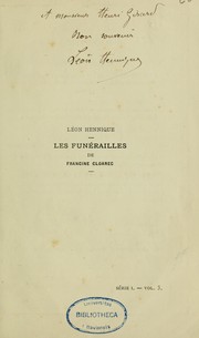 Cover of: Les funérailles de Francine Cloarec