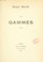 Cover of: Les gammes