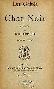 Cover of: Les Gaîtés du chat noir
