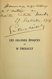 Cover of: Les grandes époques de Mr Thebault