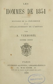 Les hommes de 1851 by A. Vermorel