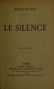 Cover of: Le silence