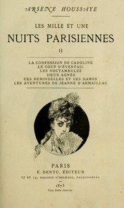 Cover of: Les Mille et une nuits parisiennes