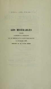 Cover of: Les misérables by Charles Victor Hugo