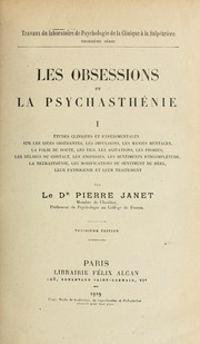 Cover of: Les obsessions et la psychasthénie