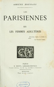 Cover of: Les parisiennes...