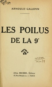 Cover of: Les poilus de la 9e by Arnould Galopin
