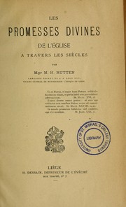 Cover of: Les Promesses divines de l'église à travers les siècles by Martin Hubert Rutten