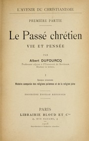 Cover of: Les religions paiennes et la religion juive comparées by Albert Dufourcq