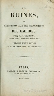 Cover of: Les ruines