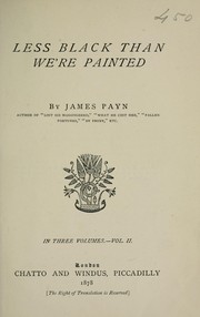 Cover of: Less black than we're painted by James Payn