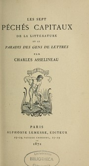 Cover of: Les septs péchés capitaux de la littérature et le paradis des gens de lettres