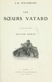 Cover of: Les soeurs Vatard by Joris-Karl Huysmans