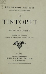 Cover of: Le Tintoret by Gustave Soulier