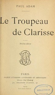 Cover of: Le troupeau de Clarisse by Paul Adam