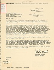 [ letter dated 14 August 1981 ] by DiNisco Kretch and Associates, Inc