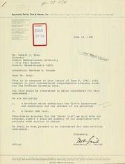 Cover of: [ letter dated 16 June 1981 ]