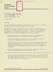 [ letter dated 18 June 1981 ] by Henderson Planning / Design Group