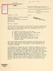 [ letter dated 19 August 1981 ] by Thomas Planning Services, Inc