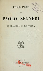 Cover of: Lettere inedite al granduca Cosimo terzo: tratte dagli autografi