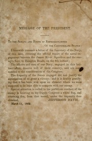 Cover of: Letter of Secretary of the Navy | Confederate States of America. Navy.