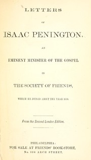 Cover of: Letters of Isaac Penington by Isaac Penington
