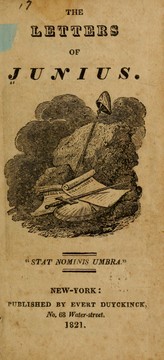 Cover of: The letters of Junius. by Junius