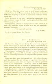 Cover of: [Letter to Dr. G. D. Fisher.