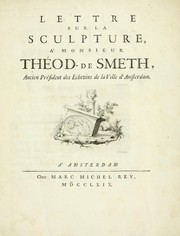 Cover of: Lettre sur la sculpture by François Hemsterhuis