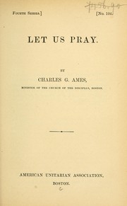 Cover of: Let us pray