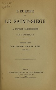 Cover of: L'Europe et le Saint-Siège by Arthur Lapôtre