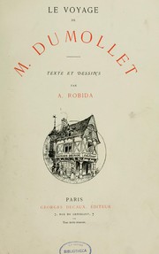 Cover of: Le voyage de M. Dumollet