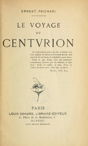 Cover of: Le voyage du centurion