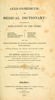 Cover of: Lexicon-medicum; or, Medical dictionary