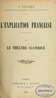 Cover of: L'explication française