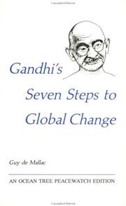 Cover of: Gandhi's seven steps to global change by Guy de Mallac