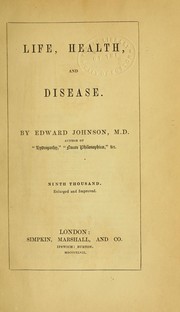 Cover of: Life, health, and disease