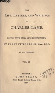 Life, letters, and writings by Charles Lamb