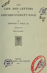 Cover of: The life and letters of Edward Everett Hale