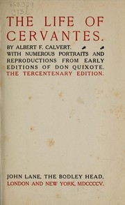 Cover of: The life of Cervantes.
