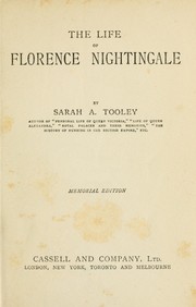 Cover of: The life of Florence Nightingale | Sarah A. Southall Tooley
