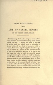 Cover of: Life of Samuel Rogers