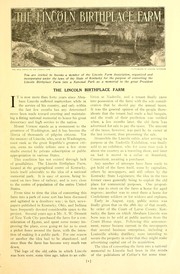 Cover of: The Lincoln birthplace farm: [advertising brochure]