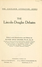 Cover of: The Lincoln-Douglas debates by Abraham Lincoln
