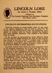 Cover of: Lincoln lore by Louis Austin Warren